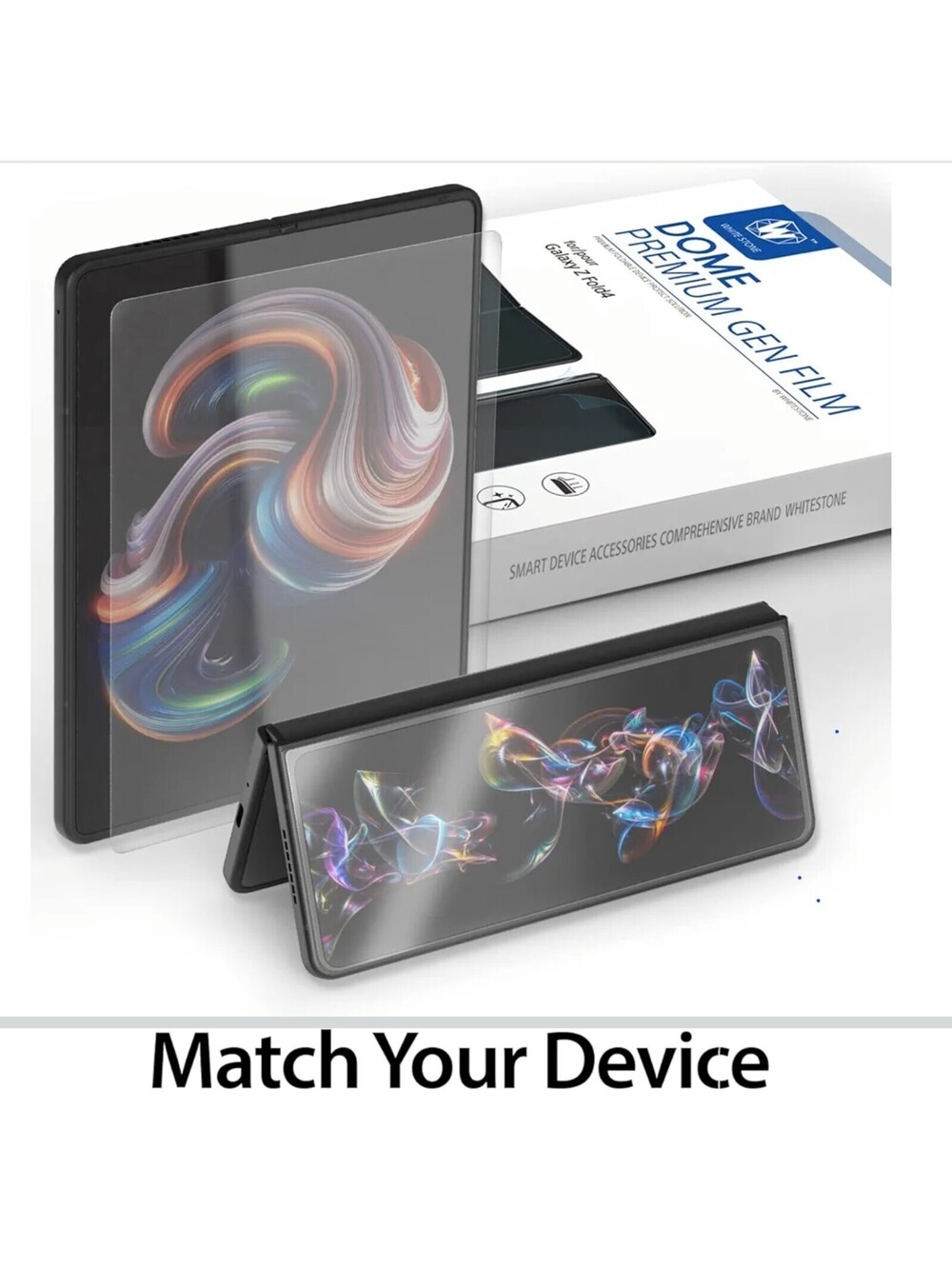 Whitestone GEN Film Screen Protector for Galaxy Z Fold 4 HD Clear Scratch Res...